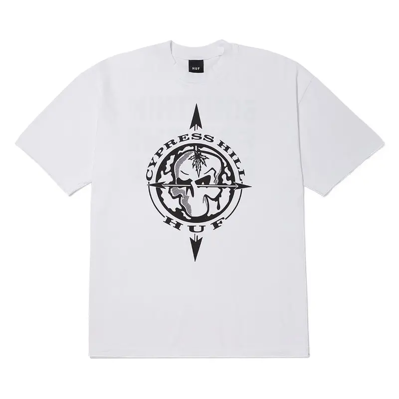 Huf X Cypress Hill Blunted Compass T-Shirt - White 1