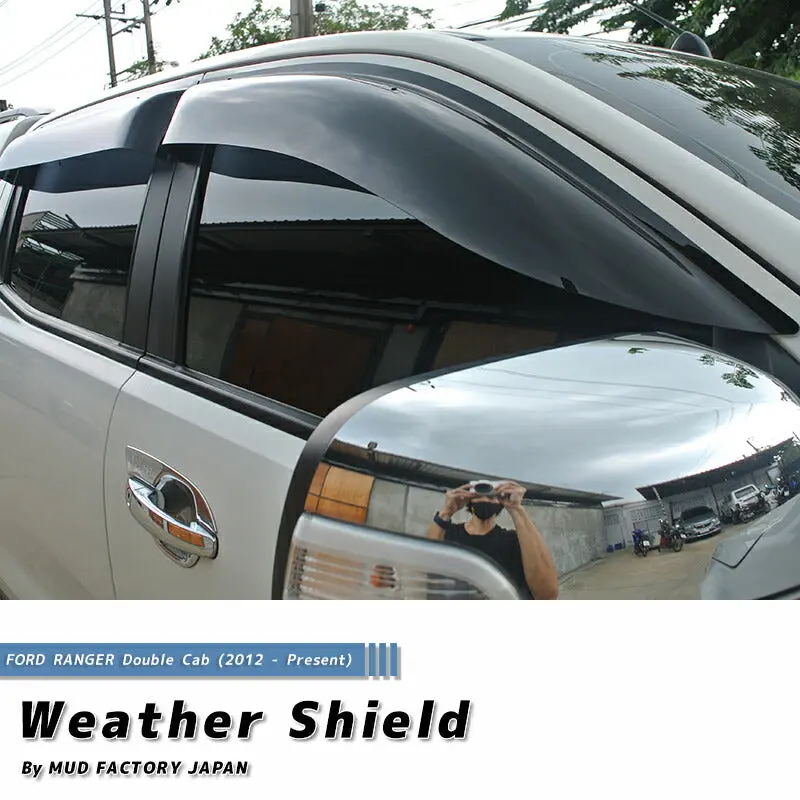 Jdm Ford Ranger T6 Wind Deflectors Window Visor - Rhd Parts [Rang4d-Big-Ds] 1
