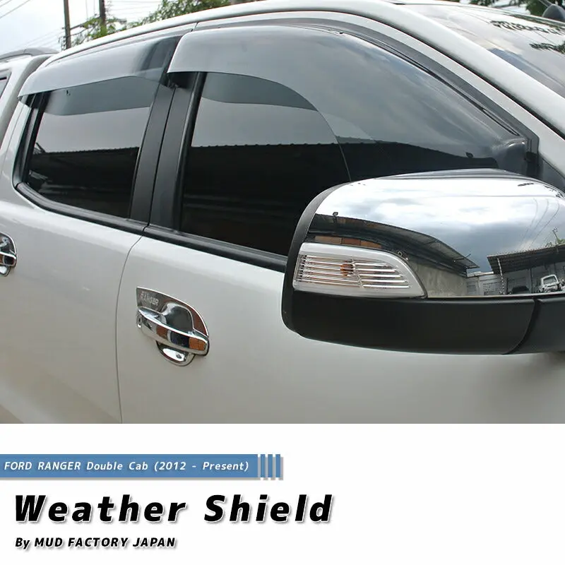 Jdm Ford Ranger T6 Wind Deflectors Window Visor - Rhd Parts [Rang4d-Spw-Ls] 1