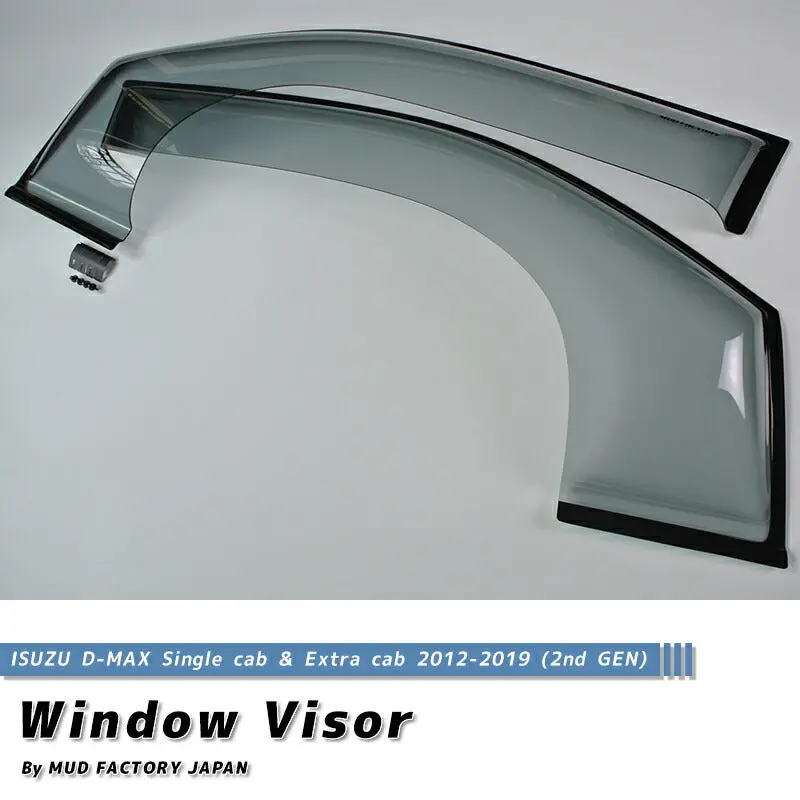 Jdm Isuzu D-Max Single Cab/Extra Cab (Rt50/85) Wind Deflectors Window Visor - Rhd Parts [Dmax2-Spw-Ls] 1