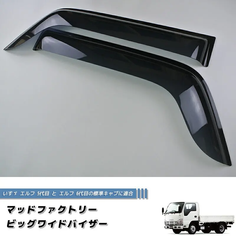 Jdm Isuzu Elf5 / Elf6 Wind Deflectors Window Visor - Rhd Parts [Elf5lw-Big-Ds] 1