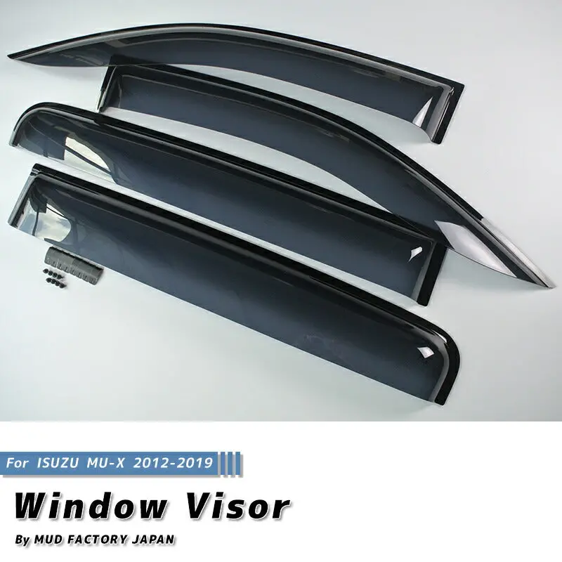 Jdm Isuzu Mu-X Wind Deflectors Window Visor - Rhd Parts [Mux-Big-Ds] 1