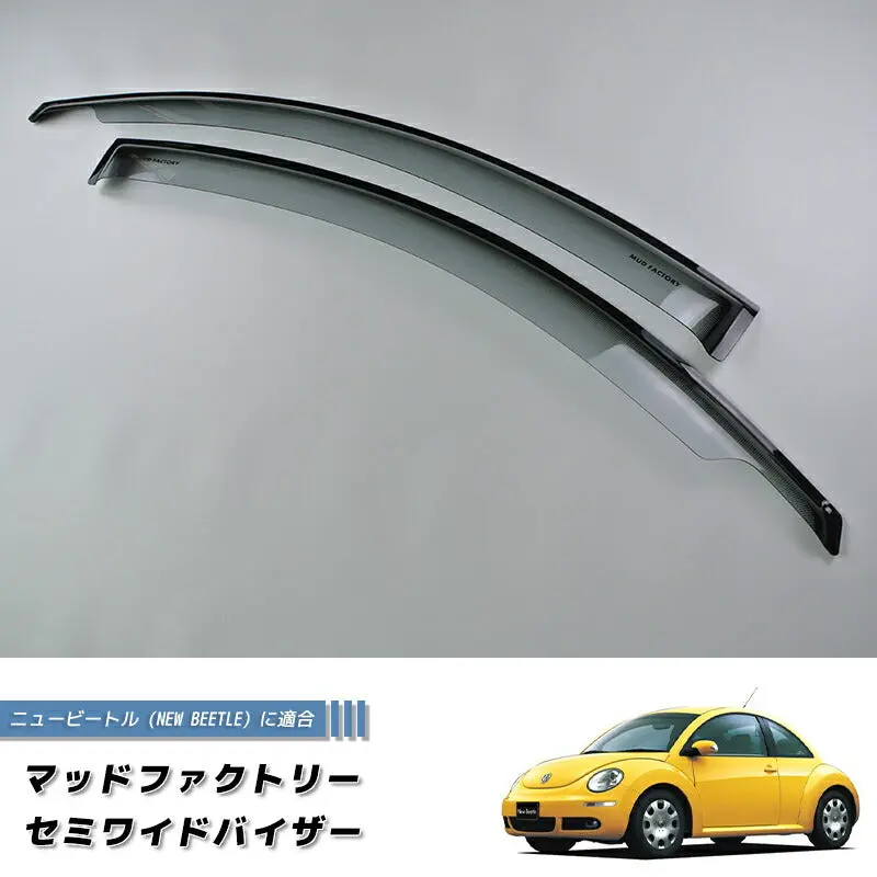 Jdm New Beetle Light Smoke Wind Deflectors Window Visor - Rhd Parts [Nbtl-Semi-Ls] 1