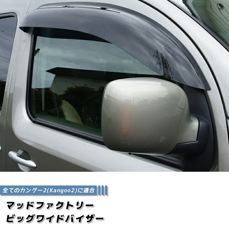 Jdm Renault Kangoo 2 Wind Deflectors Window Visor - Rhd Parts [Kng2-Big-Ds] 1
