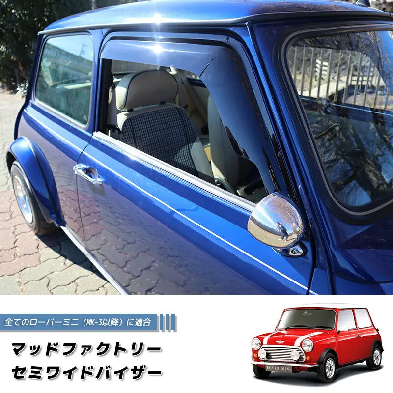 Jdm Rover Mini Wind Deflectors Window Visor - Rhd Parts [Mini-Semi-Ds] 1