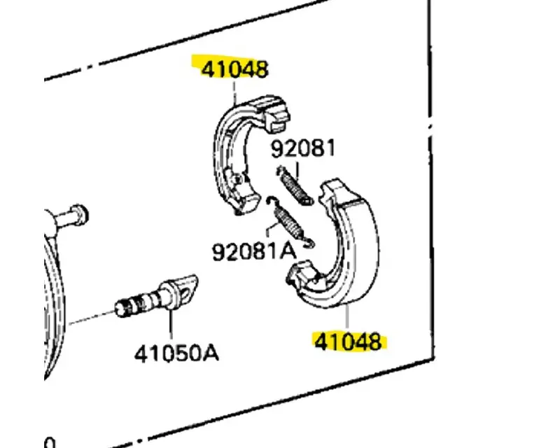 Kawasaki Brake Shoe 1