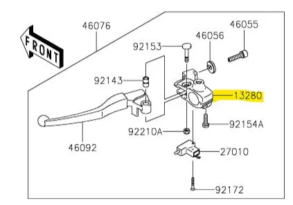 Kawasaki Clutch Lever 1