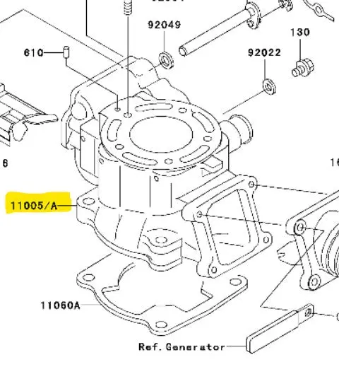 Kawasaki Engine Cylinders 1