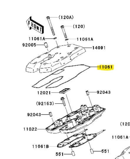 Kawasaki Gasket Rocker Case 1