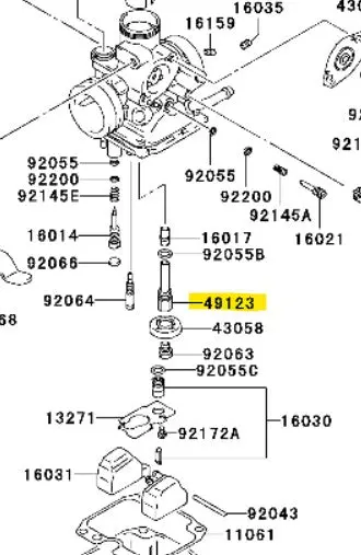 Kawasaki Main Holder Jet 1