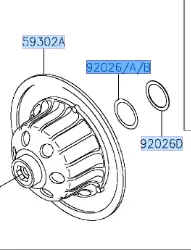 Kawasaki Sheave (59302-0032) 1