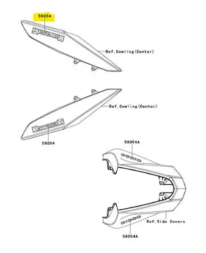 Kawasaki Shroud Decal 1