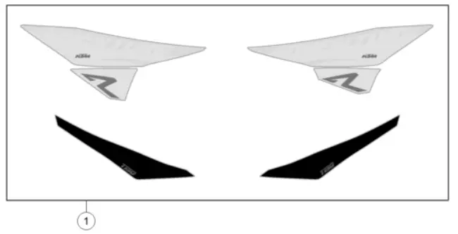 Ktm Decal Set 1190 Adventure R 1