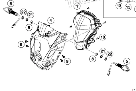 Ktm Left Front Flasher (Blinker) 1