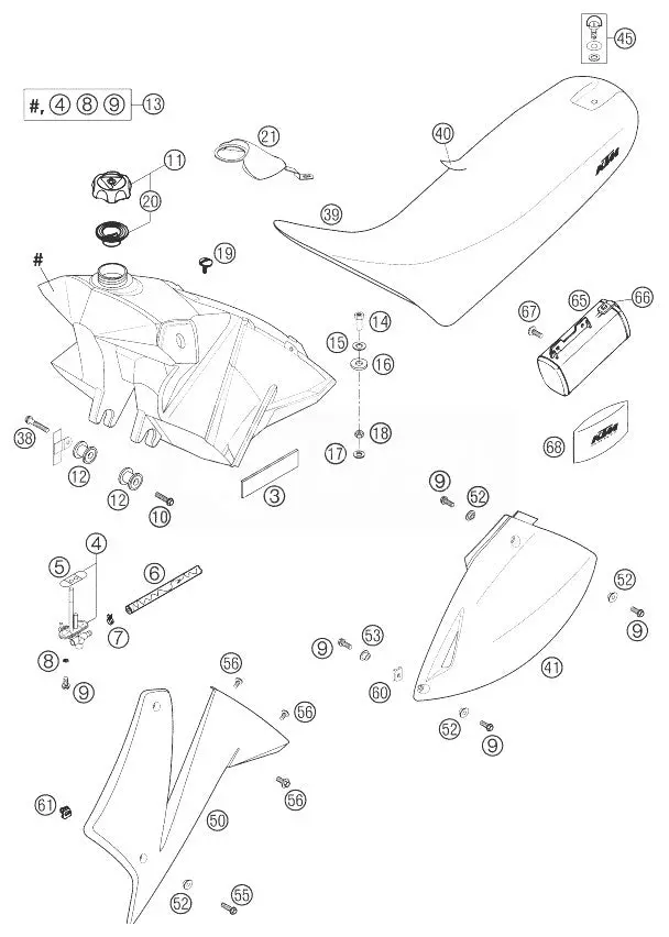 Ktm Rubber For Tool Box 1