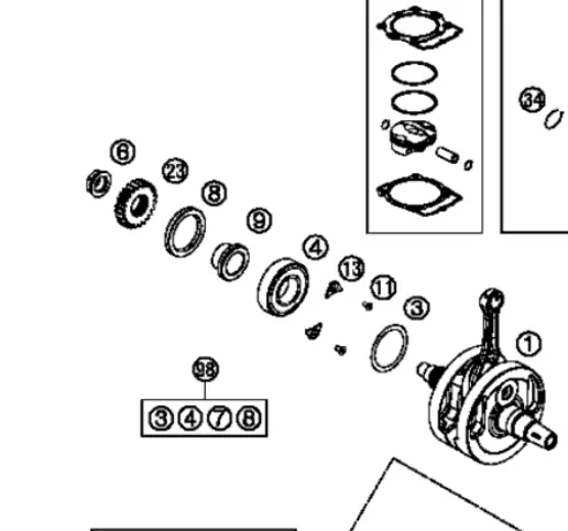 Ktm Shaft Seal Ring A40 X 55 X 6 Viton 1