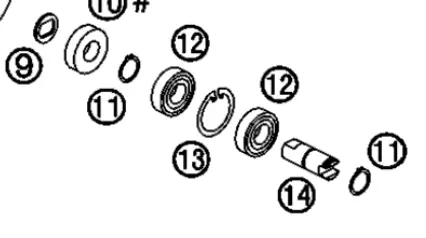 Ktm Water Pump Shaft 1