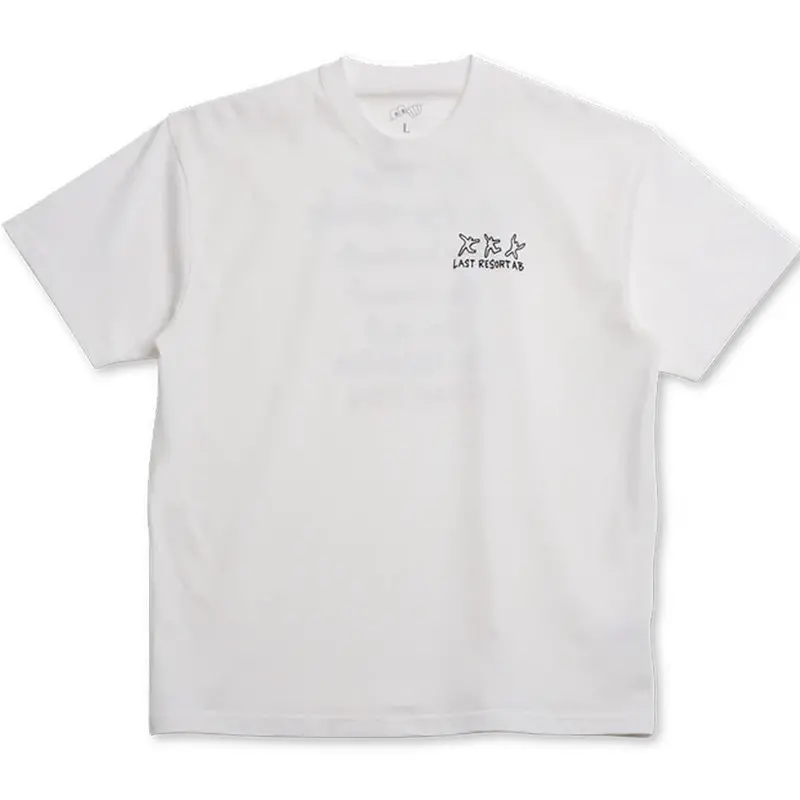 Last Resort Ab Message T-Shirt - White 1