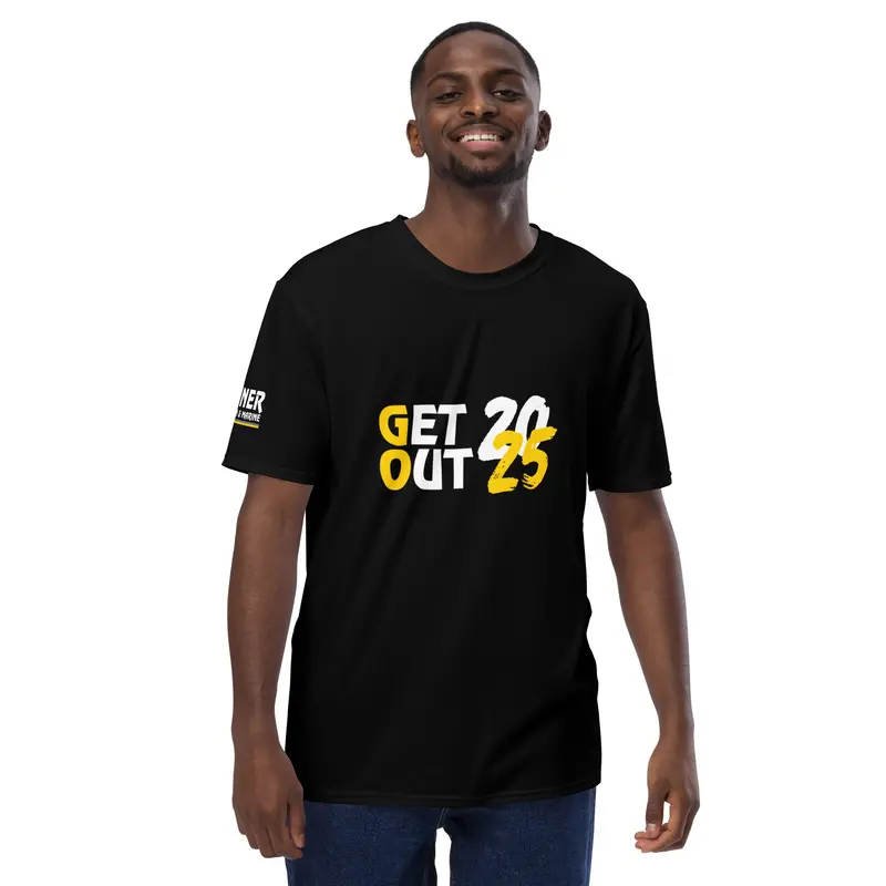 Men's Banner Get Out 2025 T-Shirt 1