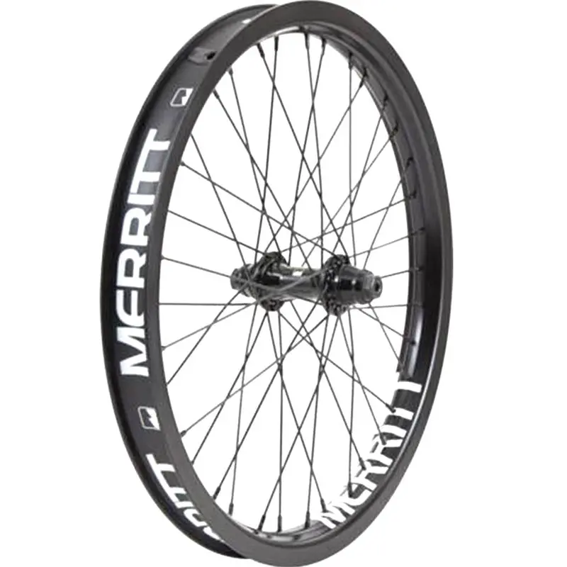 Merritt Non-Stop Complete Front Wheel With Battle Rim - Black 1