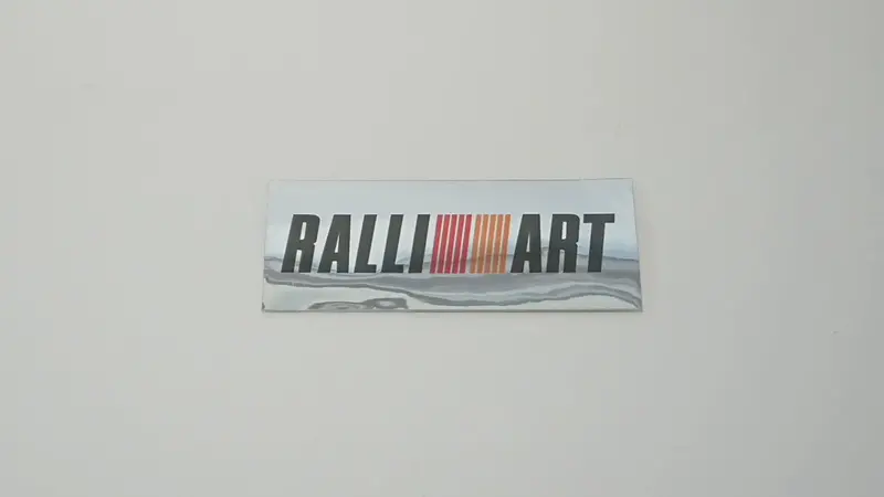 Mitsubishi Evo Ralli Art Brake Booster Bracket Metal Sticker 1