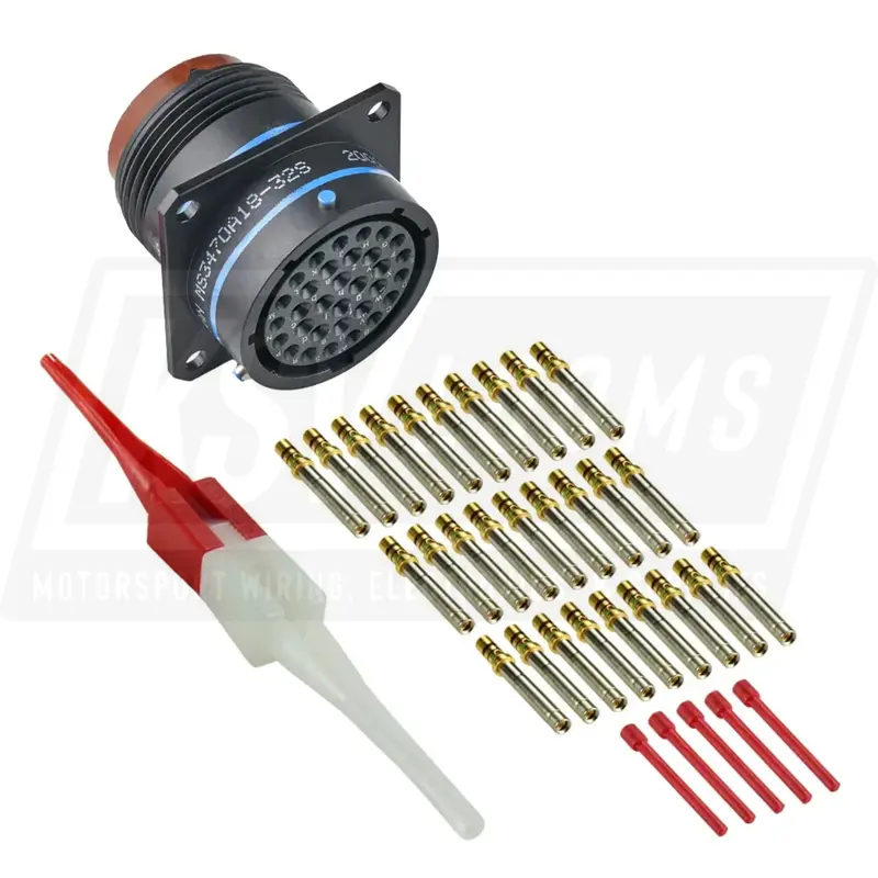 Ms3470a18-32S Mil-Spec Flanged Receptacle Connector Kit 1