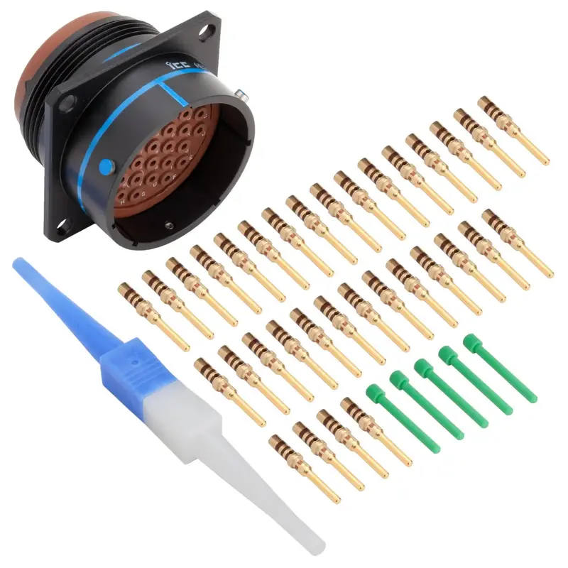 Ms3470a24-31P Mil-Spec Flanged Receptacle Connector Kit, 31-Way 1
