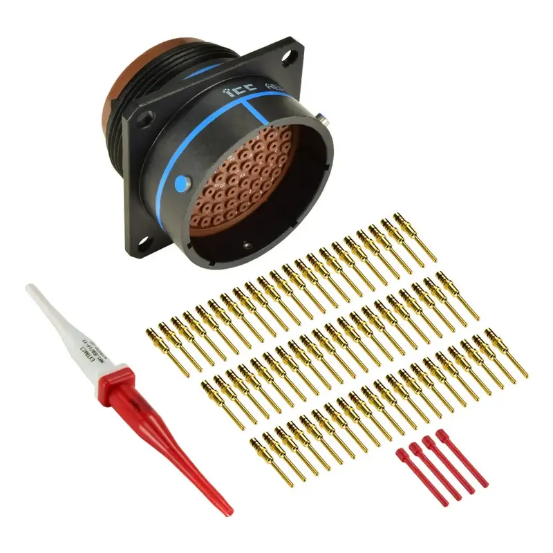 Ms3470a24-61P Mil-Spec Flanged Receptacle Connector Kit, 61-Way 1