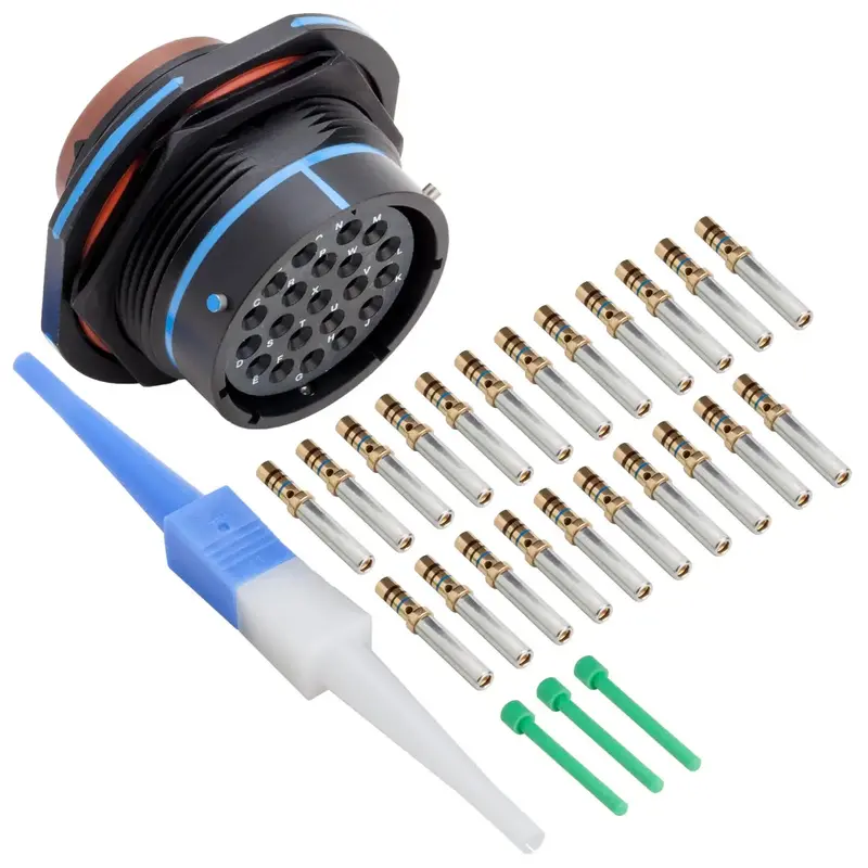 Ms3474a22-21S Mil-Spec Jam Nut Receptacle Connector Kit, 21-Way 1