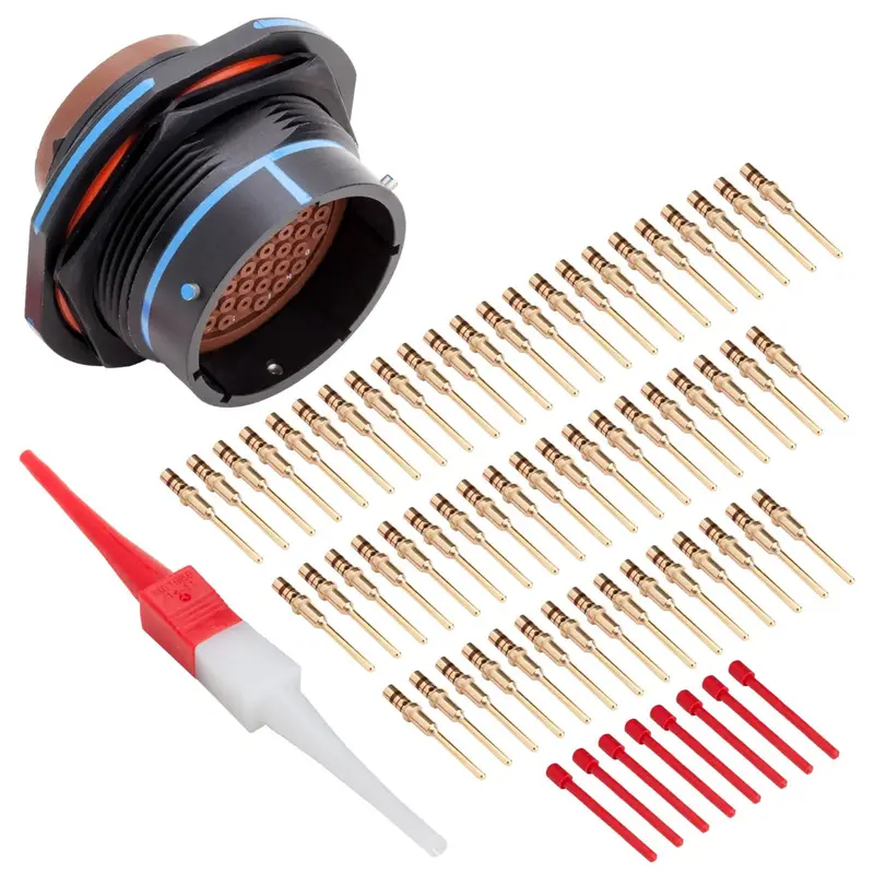 Ms3474a22-55P Mil-Spec Jam Nut Receptacle Connector Kit, 55-Way 1