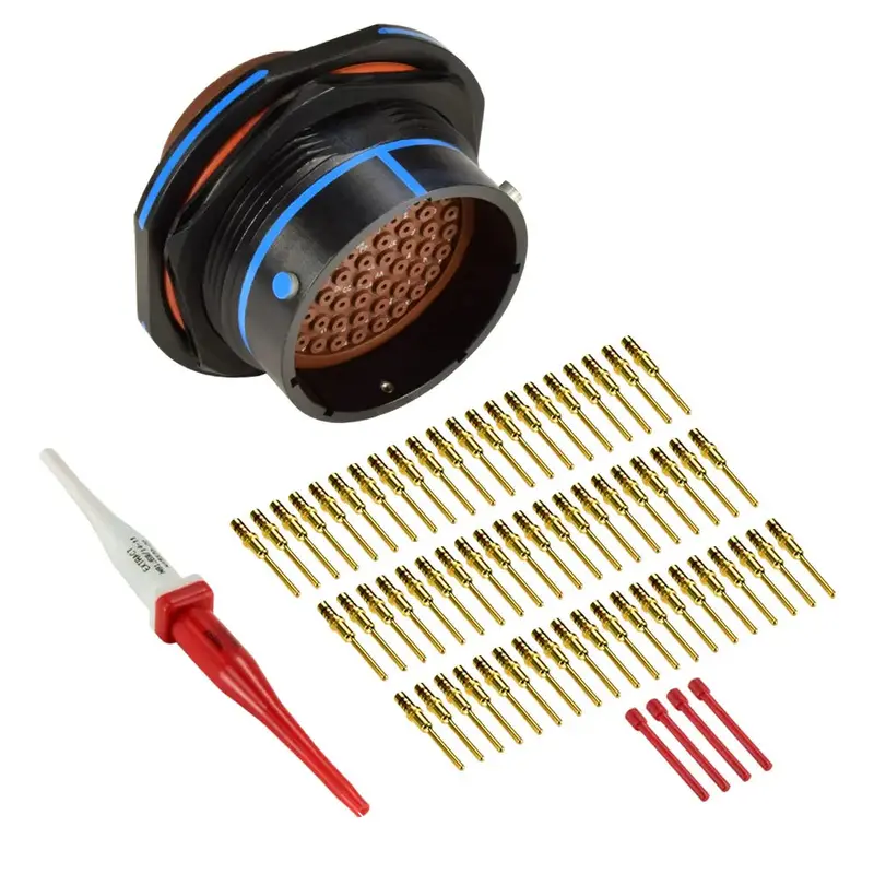 Ms3474a24-61P Mil-Spec Jam Nut Receptacle Connector Kit, 61-Way 1