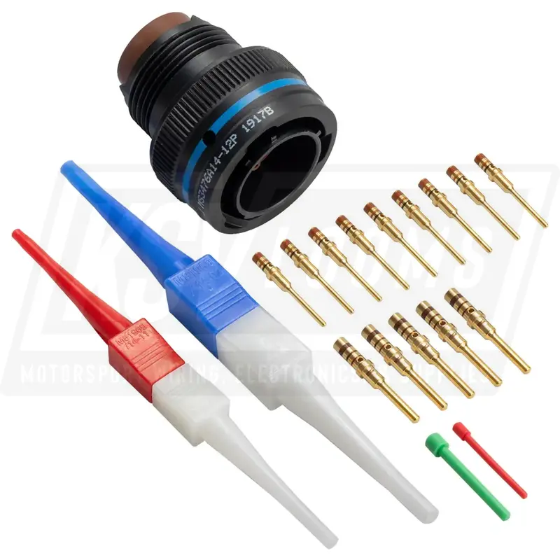 Ms3476a14-12P Mil-Spec  Free Plug Connector Kit, 12-Way 1