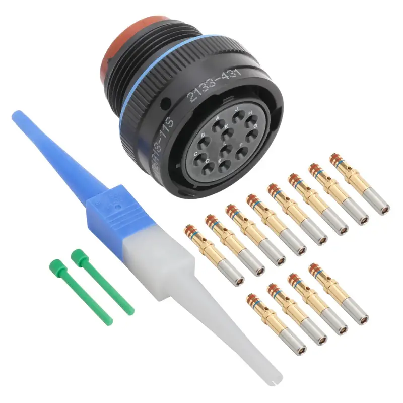 Ms3476a18-11S Mil-Spec Free Plug Connector Kit, 11-Way 1
