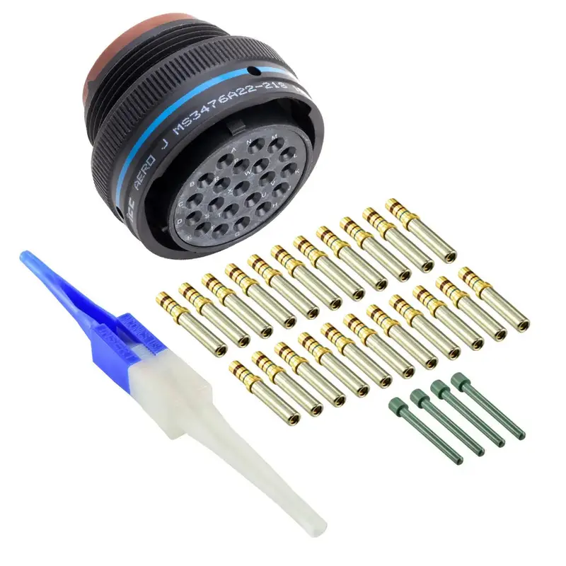 Ms3476a22-21S Mil-Spec Free Plug Connector Kit, 21-Way 1