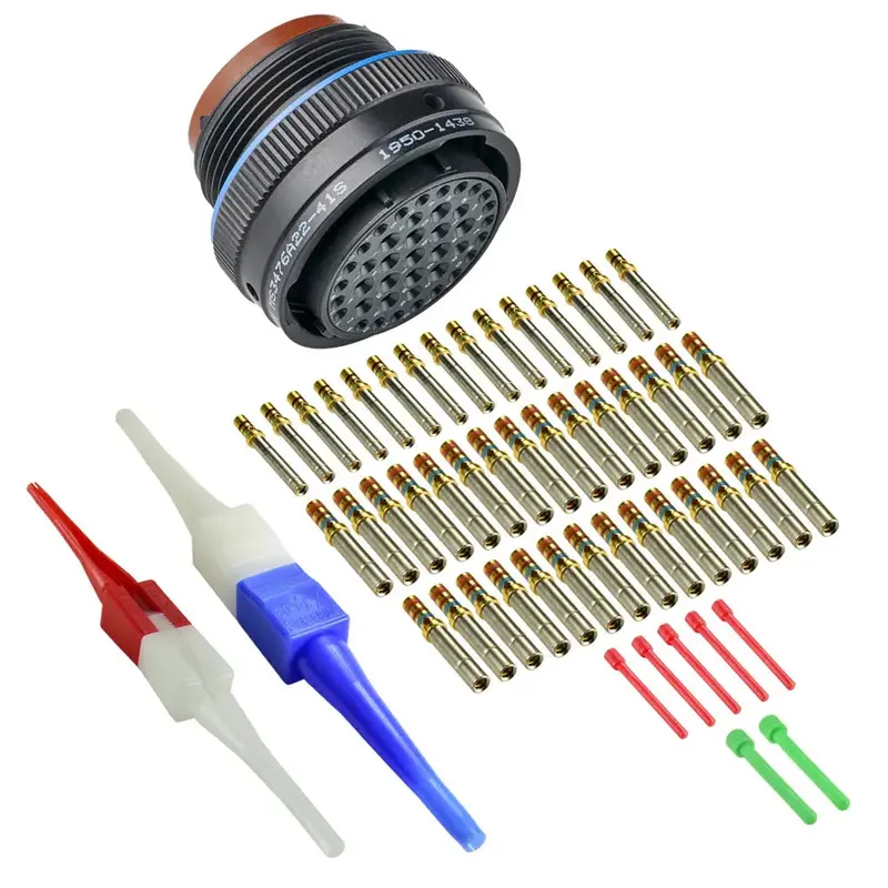 Ms3476a22-41S Mil-Spec Free Plug Connector Kit, 41-Way 1