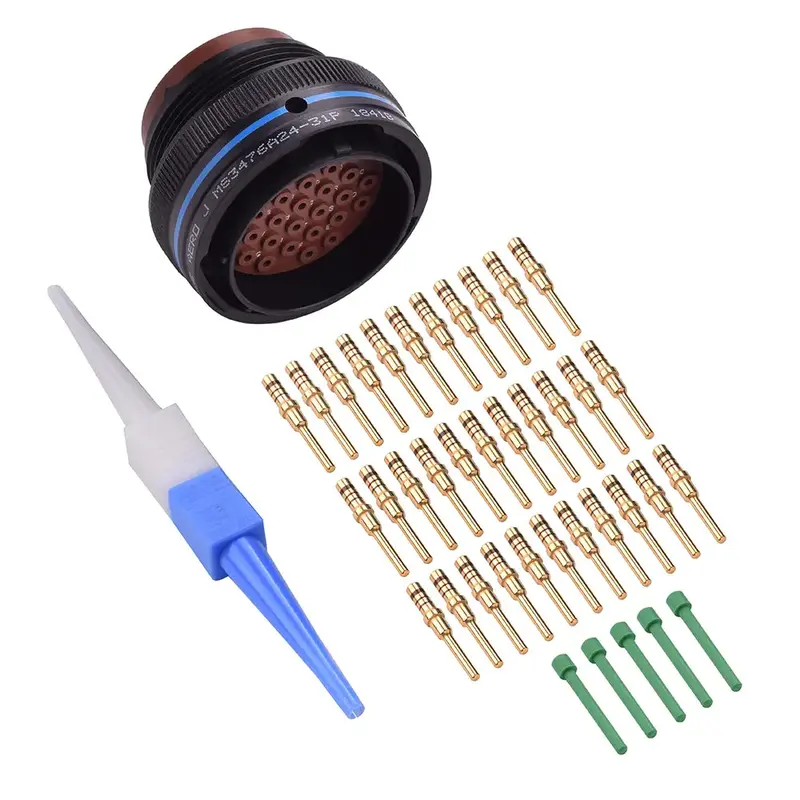 Ms3476a24-31P Mil-Spec Free Plug Connector Kit, 31-Way 1