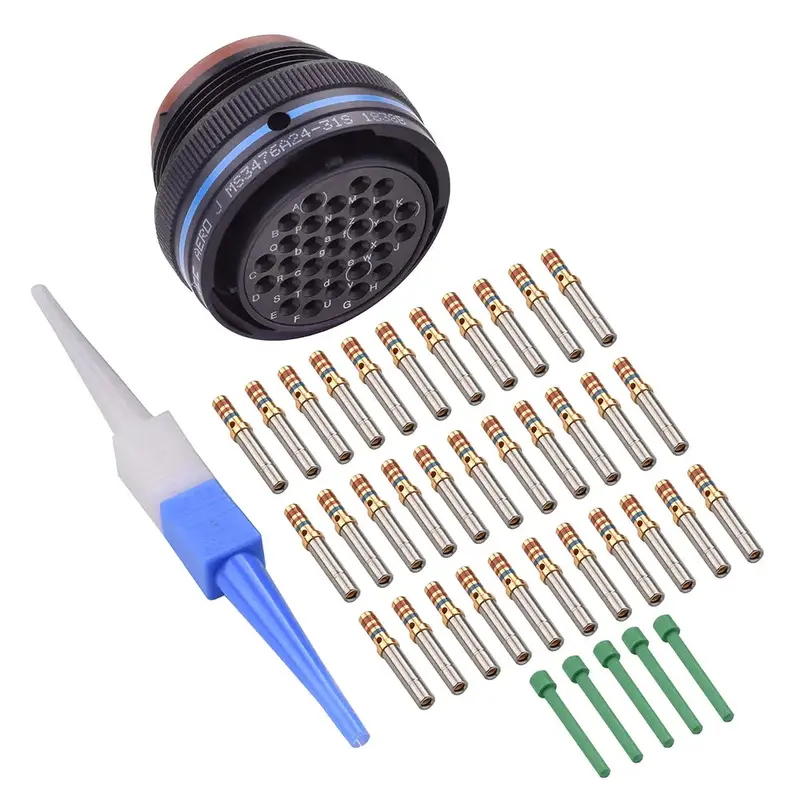 Ms3476a24-31S Mil-Spec Free Plug Connector Kit, 31-Way 1