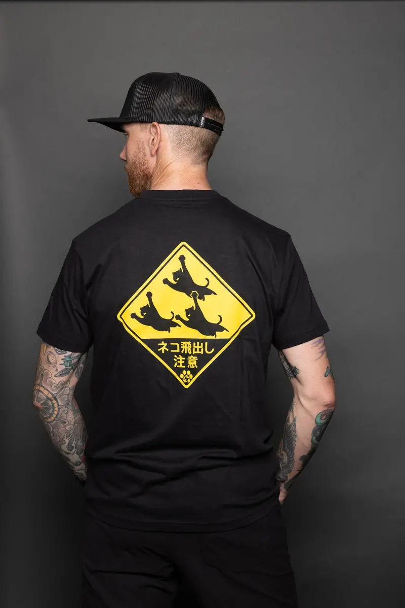 Neko Crossing Tee - Black 1
