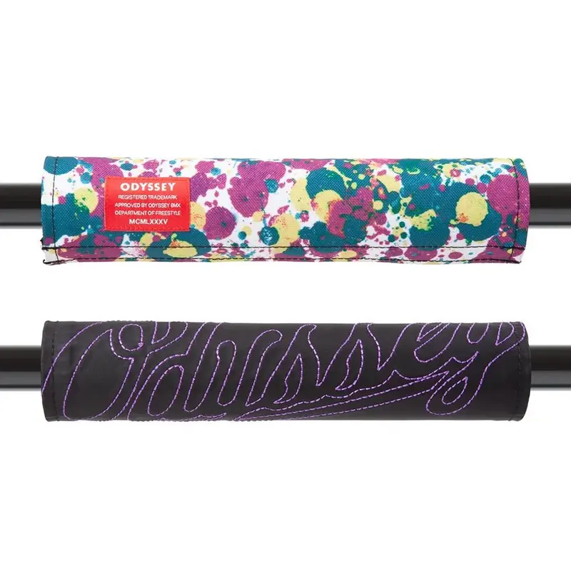 Odyssey Reversible Bar Pad - Big Stitch Purple With Splatter 1
