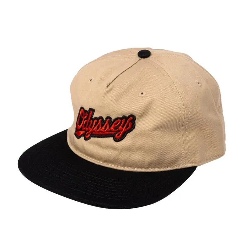 Odyssey Slugger Hat - Khaki And White 1