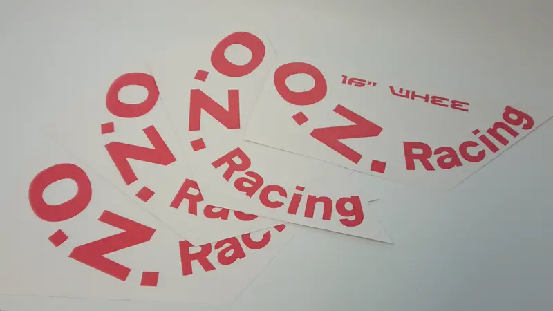 Oz Racing (Early Design) Wheel Decals 1
