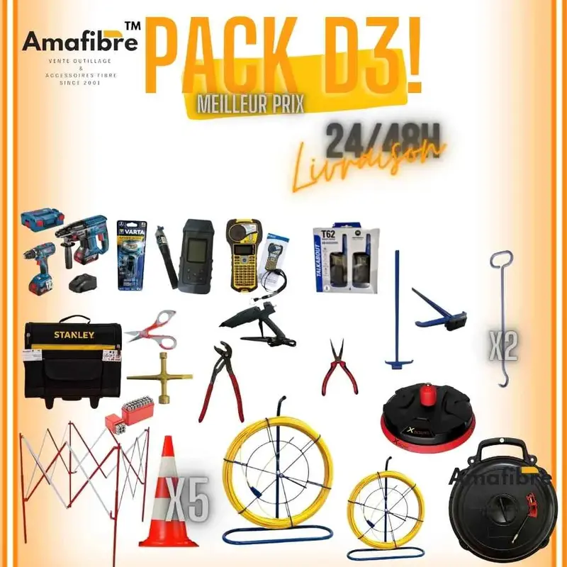 Pack D3 Équipement Fibre Optique 1