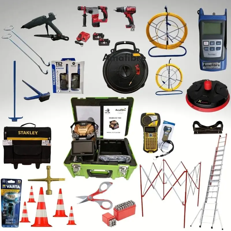 Pack D3 Fibre Optique Complet Aérien Matériel Technicien 1