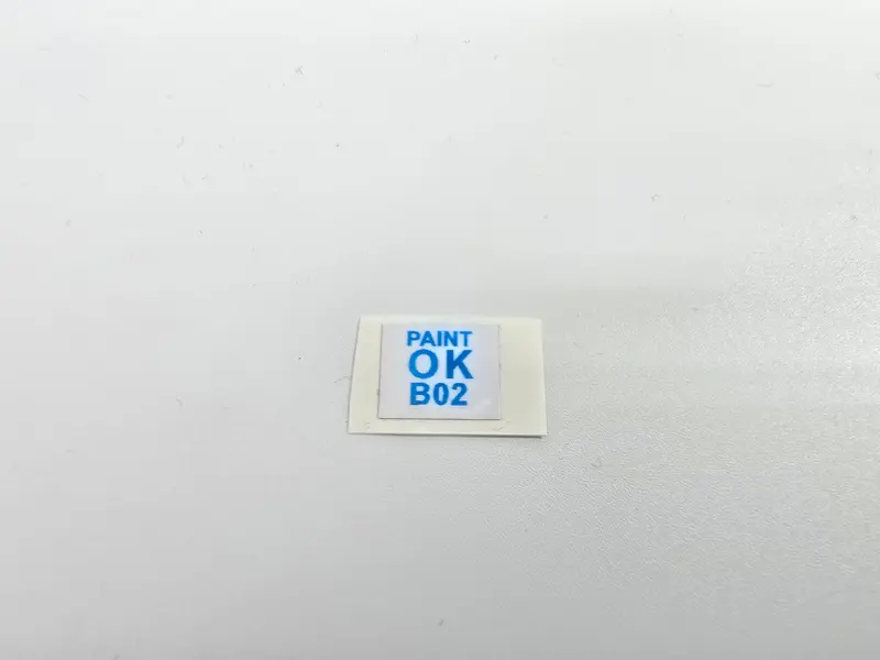 Paint Check Approval Sticker 1
