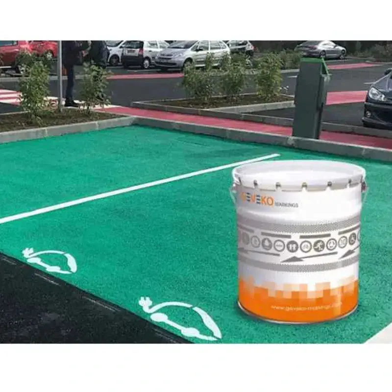Peinture Verte Ral6018 Polykolor – Marquage Au Sol Borne De Recharge 1