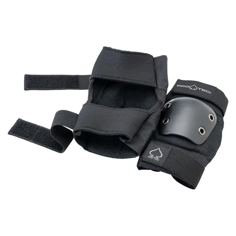 Pro-Tec Pads Street Adult 3-Pack Pad Set Open - Black 4