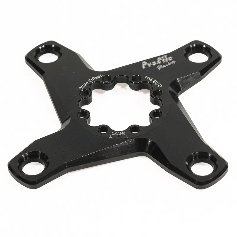 Profile Elite Al Single Chainring Spider - Black 1