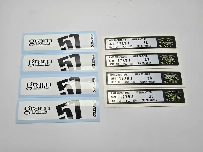 Rays Gram Lights 57 Replica Stickers 4