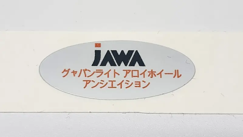 RAYS & Jawa Internal Wheel Barrel Spec Stickers