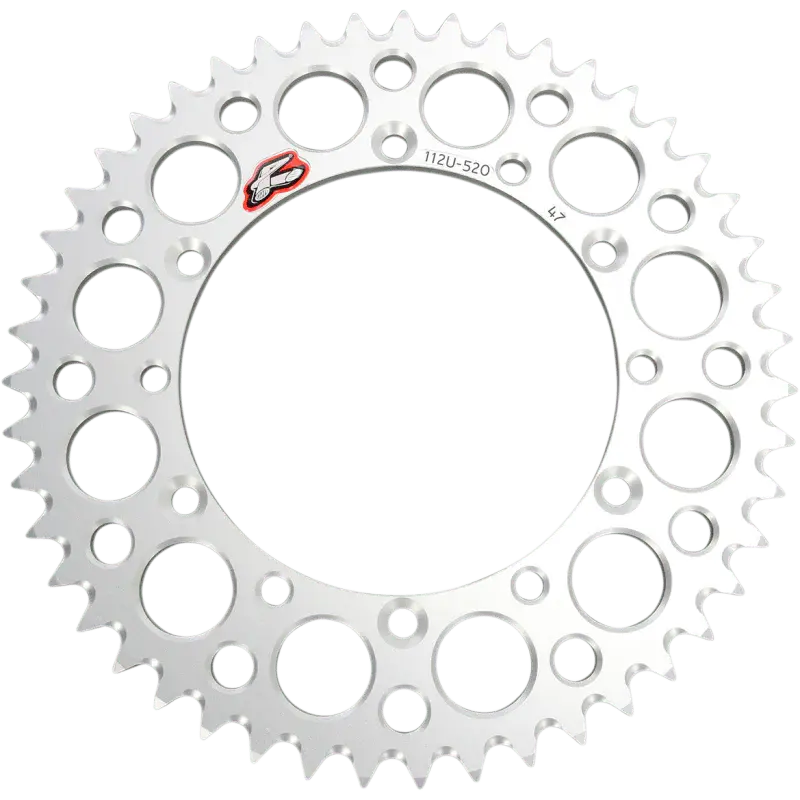Renthal 520 Ultralight Rear Sprocket Silver - 47T - 112U-520-47Gesi 1